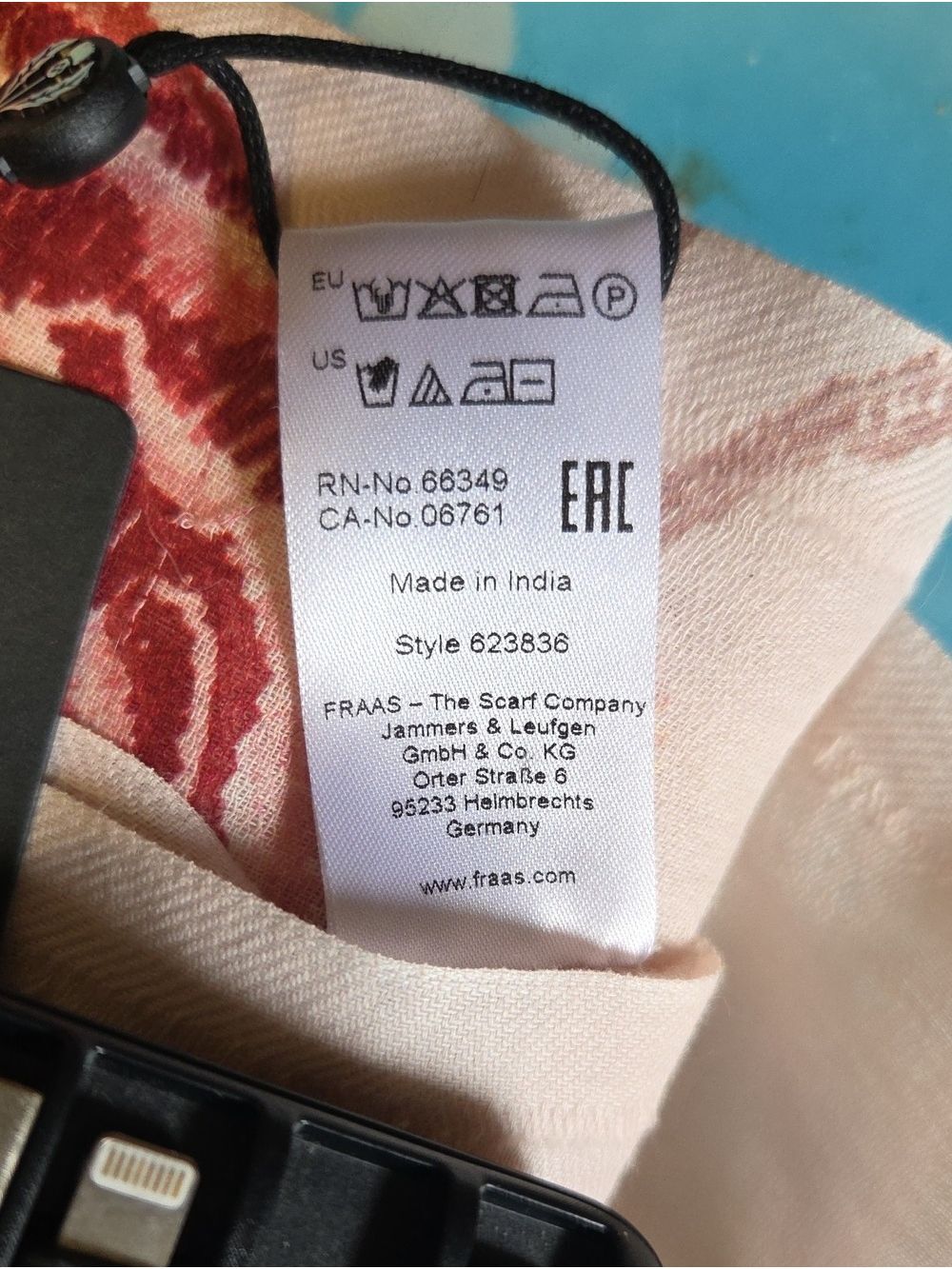 Fraas Over-sized Asian-inspired Imprinted Dragon Wrap Scarf - Picture 11 of 11